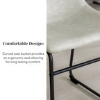 Chaise de salle à manger Middlebrook Prusiner en similicuir (lot de 2)