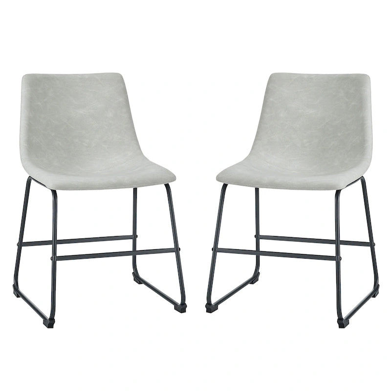 Chaise de salle à manger Middlebrook Prusiner en similicuir (lot de 2)