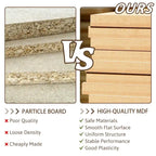 Table d'appoint ronde à 2 niveaux avec étagère COSIEST