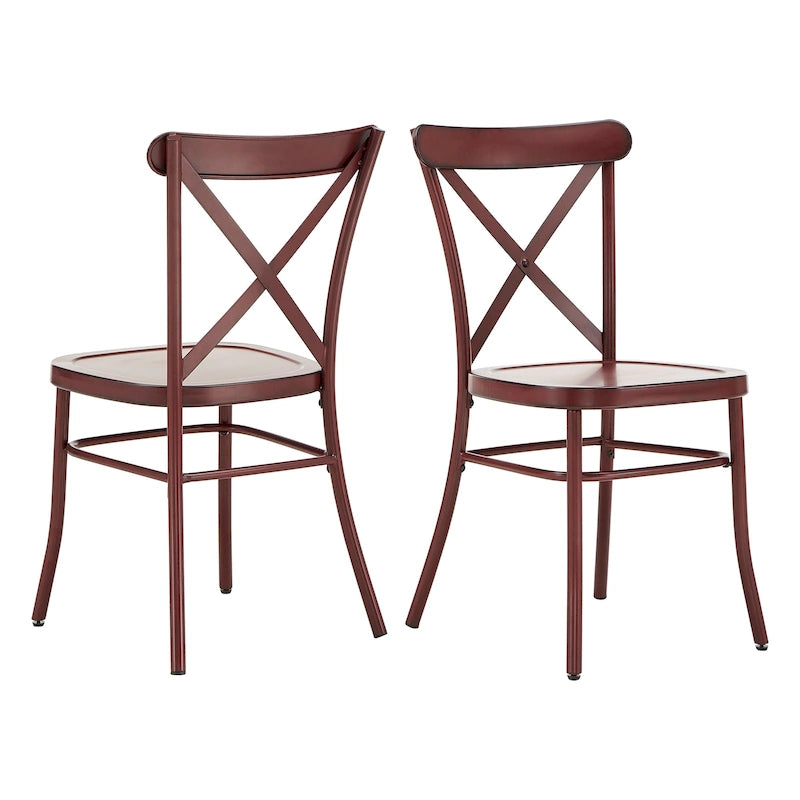 Chaises de salle à manger en métal Pompey (lot de 2) par iNSPIRE Q Classic