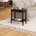 Leick Home Laurent Narrow End Table with Shelf