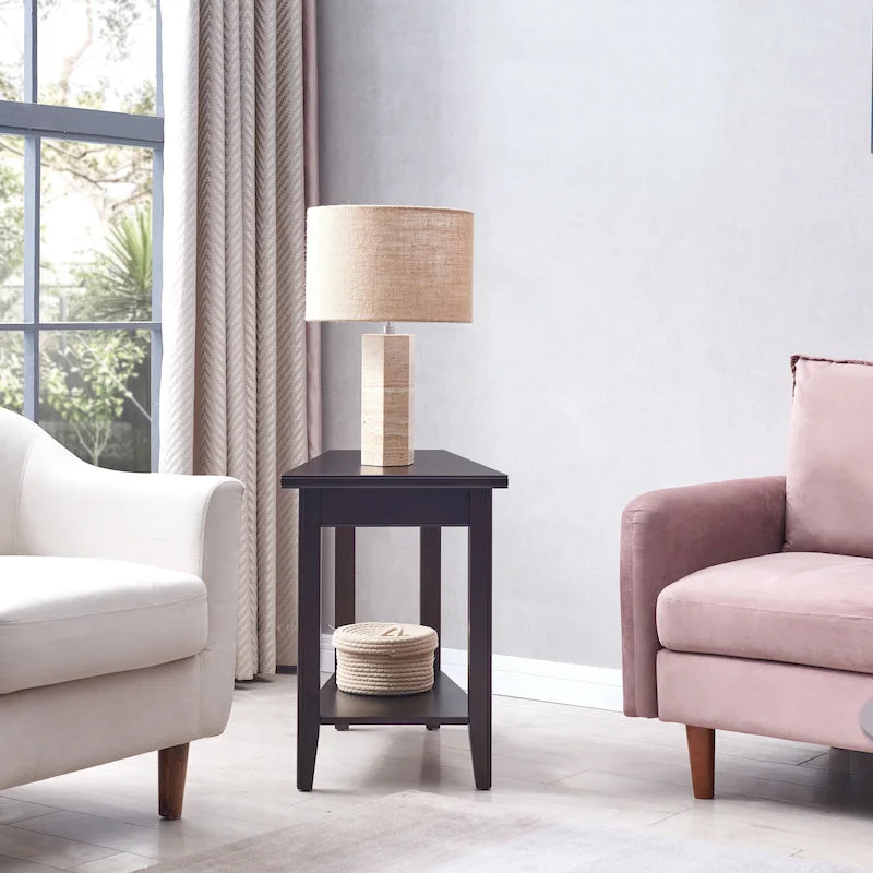 Table d'appoint étroite Laurent de Leick Home avec étagère