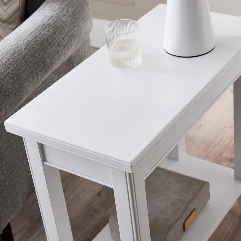 Table d'appoint étroite Laurent de Leick Home avec étagère