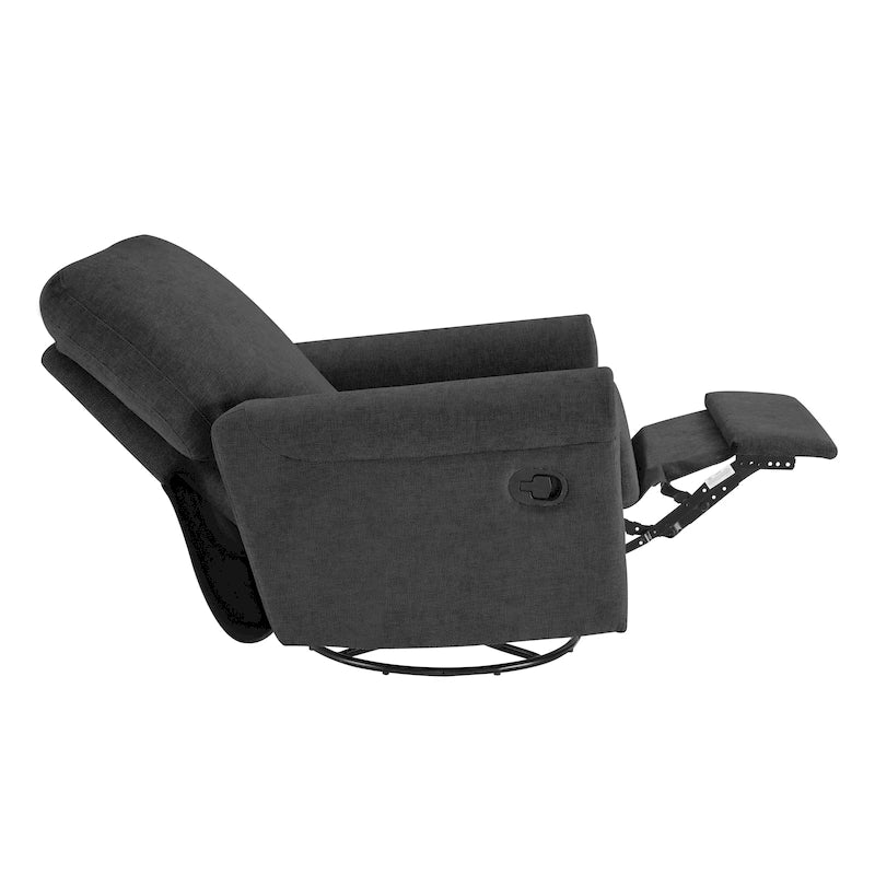 Ensemble de 2 fauteuils de loisirs Heido pivotants à 360° et inclinables manuellement