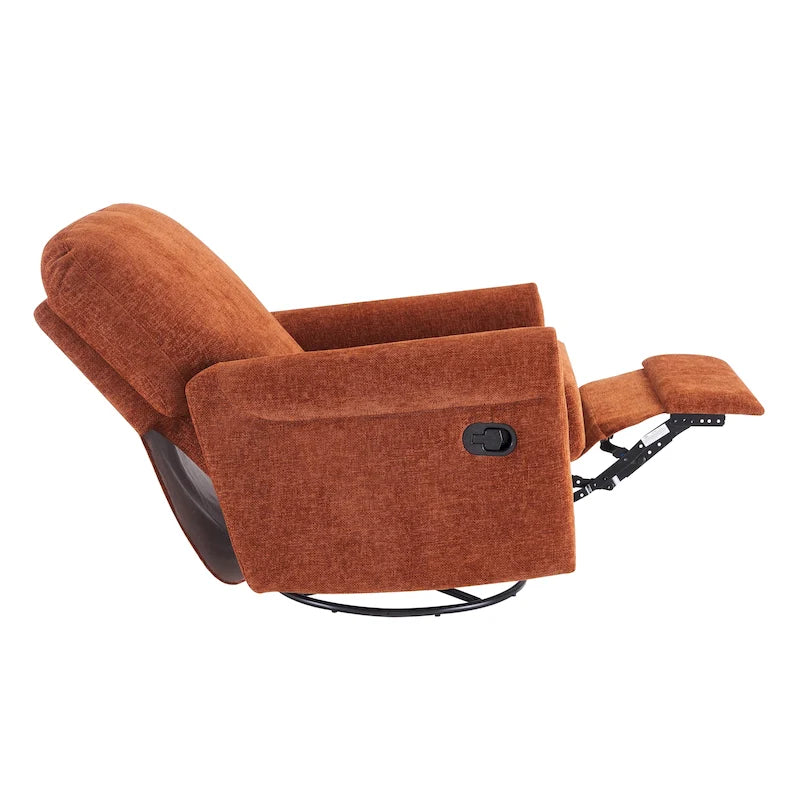 Ensemble de 2 fauteuils de loisirs Heido pivotants à 360° et inclinables manuellement