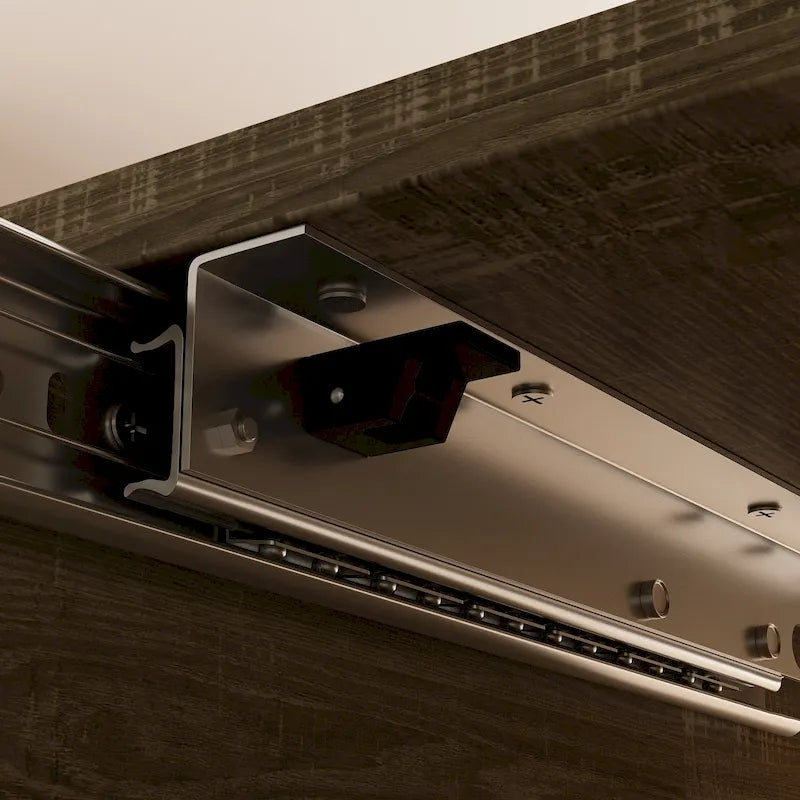 Table de salle à manger en bois extensible, idéale pour les réunions et le travail sur ordinateur.