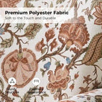 Fauteuil à bascule pivotant Georg en tissu floral confortable avec accoudoirs roulés par HULALA HOME