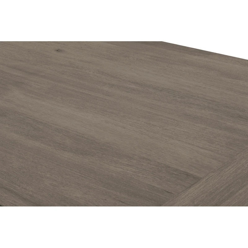 Ensemble de salle à manger gris extensible rustique 9 pièces de qualité supérieure