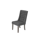 Ensemble de salle à manger gris extensible rustique 9 pièces de qualité supérieure