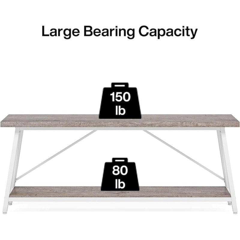 Table d'appoint étroite de 70,9 pouces de long à placer derrière un canapé dans une entrée