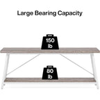 Table d'appoint étroite de 70,9 pouces de long à placer derrière un canapé dans une entrée