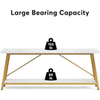 Table d'appoint étroite de 70,9 pouces de long à placer derrière un canapé dans une entrée