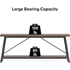 Table d'appoint étroite de 70,9 pouces de long à placer derrière un canapé dans une entrée