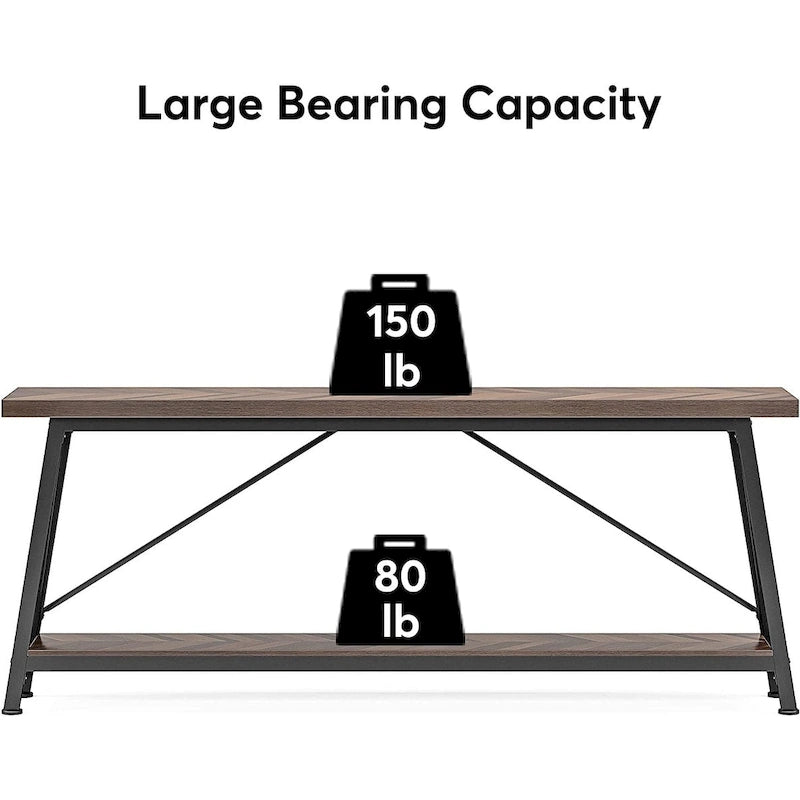 Table d'appoint étroite de 70,9 pouces de long à placer derrière un canapé dans une entrée