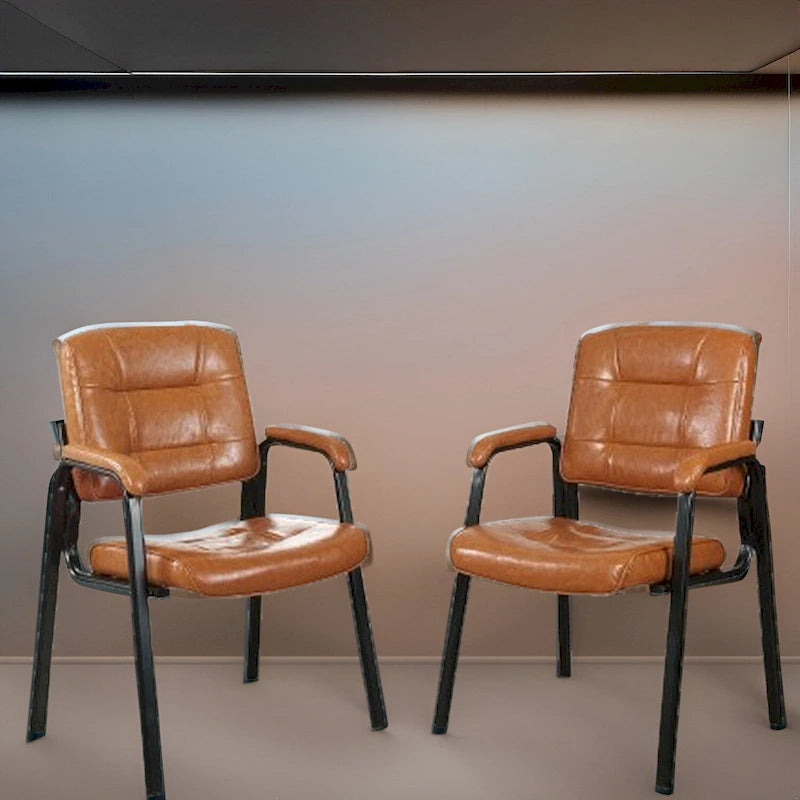 Fauteuils de direction en cuir haut de gamme avec accoudoirs rembourrés