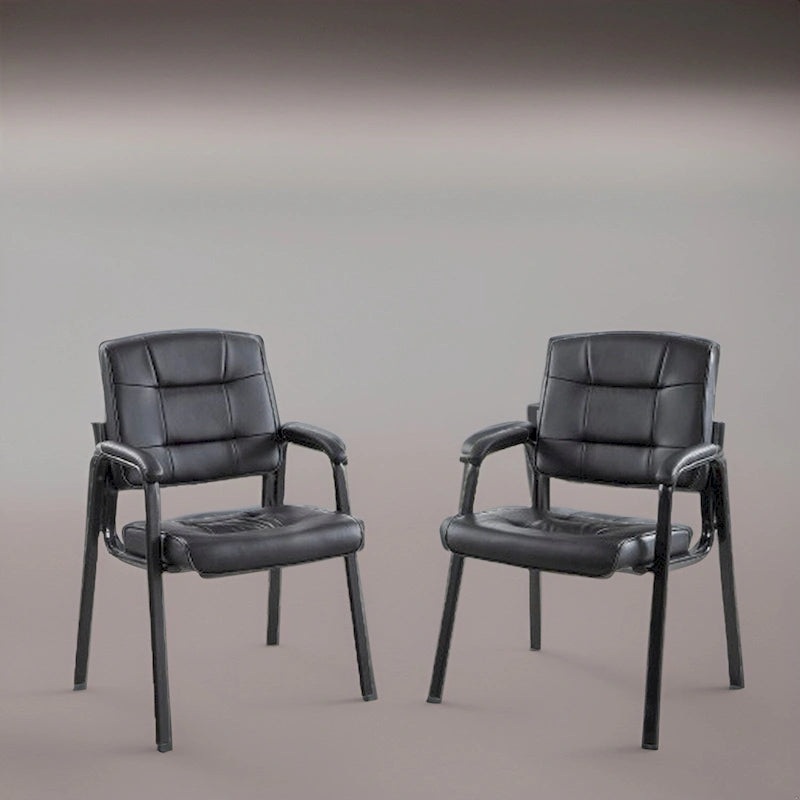 Fauteuils de direction en cuir haut de gamme avec accoudoirs rembourrés