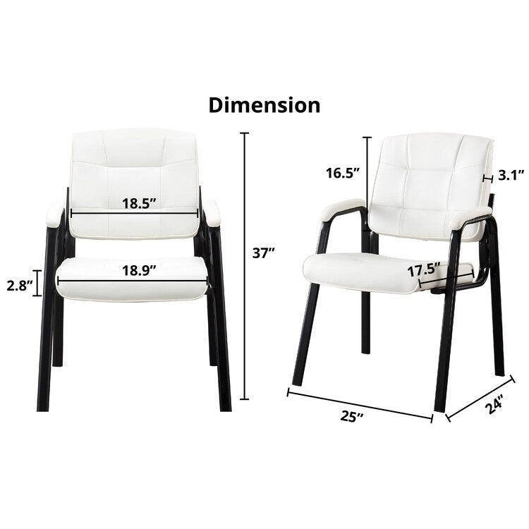 Fauteuils de direction en cuir haut de gamme avec accoudoirs rembourrés