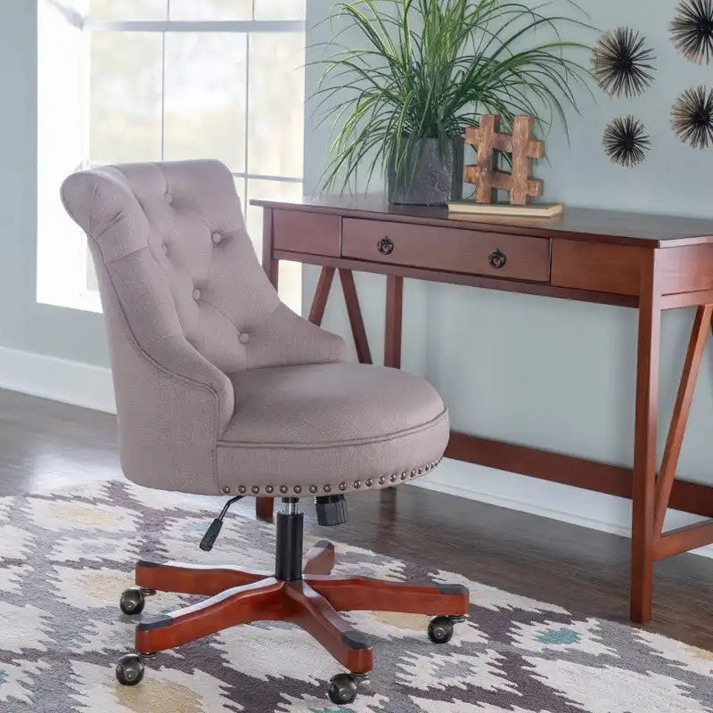 Chaise de bureau pivotante réglable à dossier haut Pamela