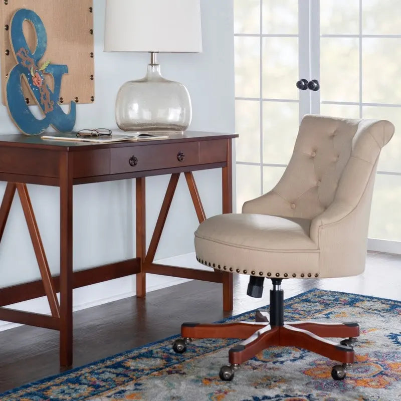 Chaise de bureau pivotante réglable à dossier haut Pamela