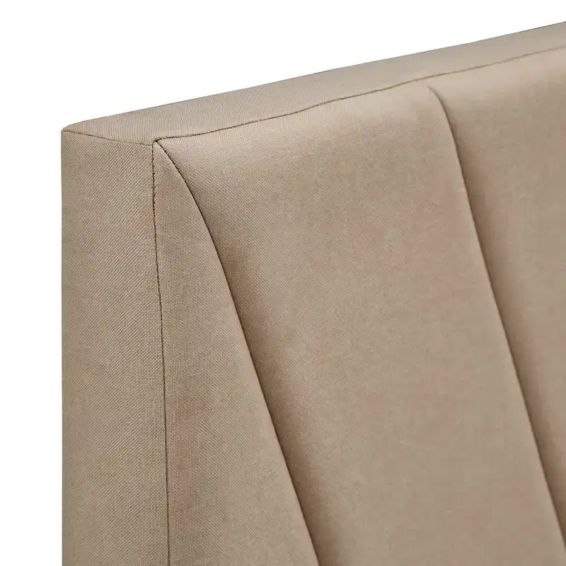 Lit plateforme de rangement avec tête de lit à profilés en V Arlert par iNSPIRE Q Modern