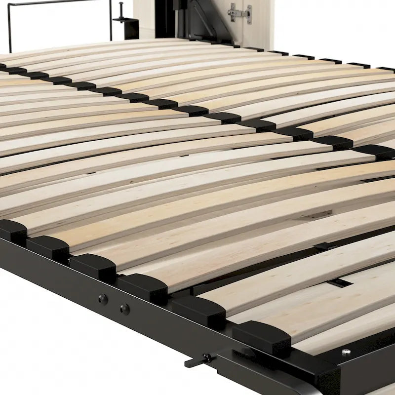 Lit escamotable Bestar Lumina 68W Queen avec bureau pour chambre d'amis