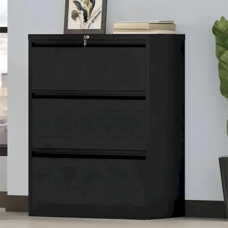 Classeur latéral en acier à 2/3/4 tiroirs verrouillables, 35 W, pour formats A4, Légal et Lettre