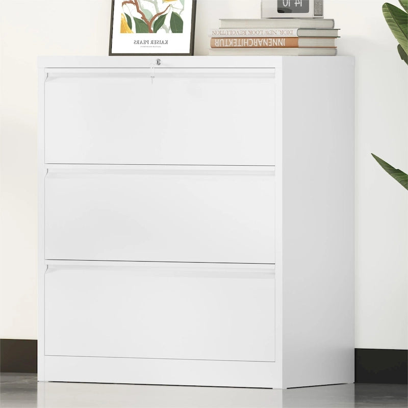 Classeur latéral en acier à 2/3/4 tiroirs verrouillables, 35 W, pour formats A4, Légal et Lettre