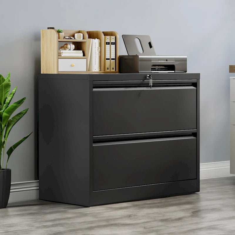 Classeur latéral en acier à 2/3/4 tiroirs verrouillables, 35 W, pour formats A4, Légal et Lettre