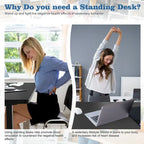 Bureau assis-debout électrique réglable en hauteur Futzca avec panneau de jonction