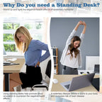 Bureau assis-debout électrique réglable en hauteur Futzca avec panneau de jonction