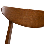 Ensemble de chaises de salle à manger 4 pièces Parlin, style transitionnel moderne du milieu du siècle