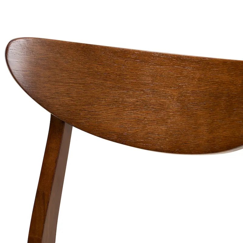 Ensemble de chaises de salle à manger 4 pièces Parlin, style transitionnel moderne du milieu du siècle