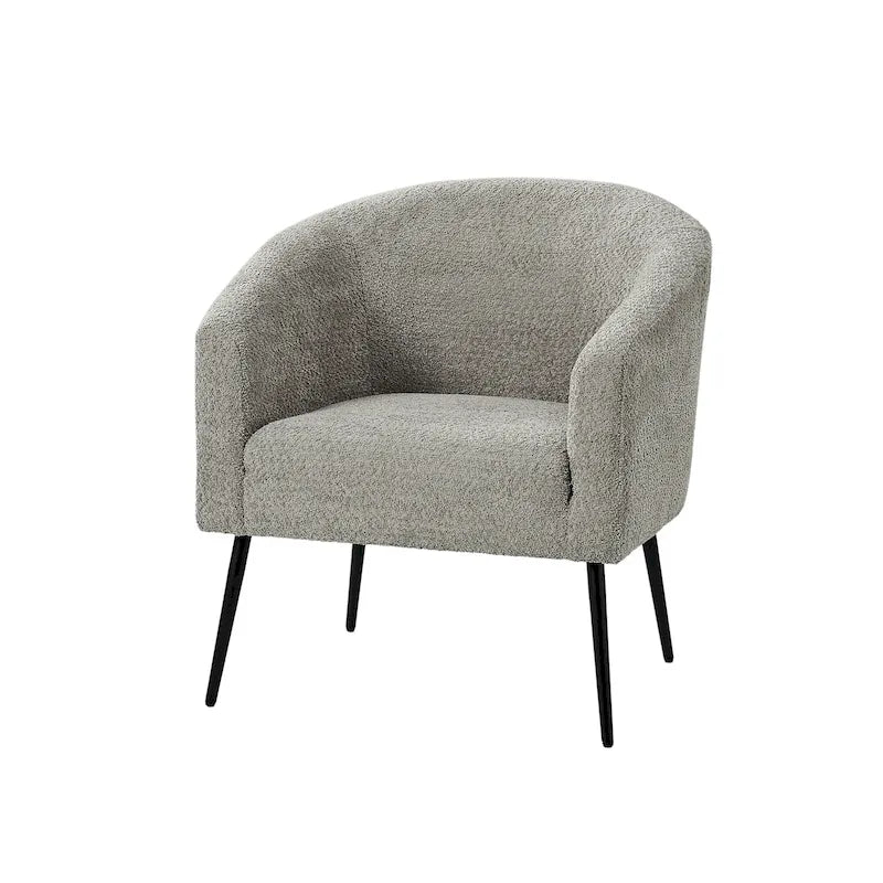 Fauteuil Hal Modern Boucle avec pieds en métal par HULALA HOME