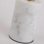 Table d'appoint ronde avec base en marbre, table de chevet circulaire pour salon ou chambre à coucher