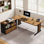 Bureau d'angle de direction 63 et ensemble de classeur mobile pour bureau à domicile