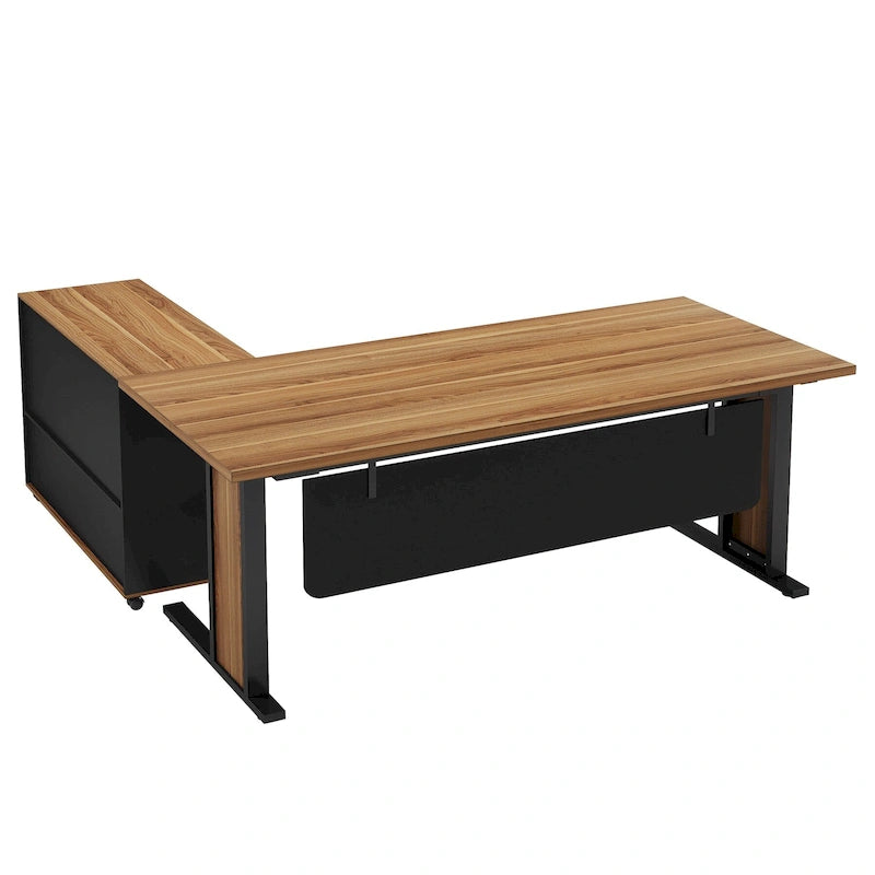 Bureau d'angle de direction 63 et ensemble de classeur mobile pour bureau à domicile