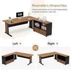 Bureau d'angle de direction 63 et ensemble de classeur mobile pour bureau à domicile