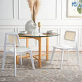 Chaise de salle à manger en rotin Luz de SAFAVIEH - 43 cm L x 51 cm P x 81 cm H
