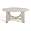 Table basse ronde en bois Cveta de SAFAVIEH Couture - 101,6 cm L x 101,6 cm P x 45,7 cm H
