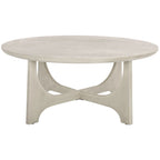 Table basse ronde en bois Cveta de SAFAVIEH Couture - 101,6 cm L x 101,6 cm P x 45,7 cm H