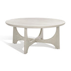 Table basse ronde en bois Cveta de SAFAVIEH Couture - 101,6 cm L x 101,6 cm P x 45,7 cm H