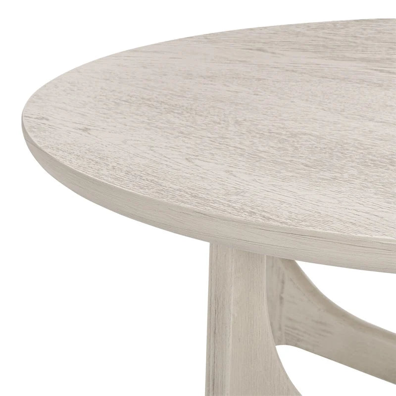 Table basse ronde en bois Cveta de SAFAVIEH Couture - 101,6 cm L x 101,6 cm P x 45,7 cm H