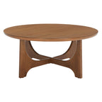 Table basse ronde en bois Cveta de SAFAVIEH Couture - 101,6 cm L x 101,6 cm P x 45,7 cm H