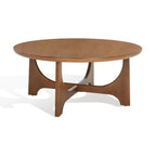 Table basse ronde en bois Cveta de SAFAVIEH Couture - 101,6 cm L x 101,6 cm P x 45,7 cm H