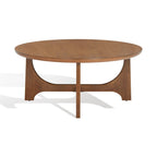 Table basse ronde en bois Cveta de SAFAVIEH Couture - 101,6 cm L x 101,6 cm P x 45,7 cm H