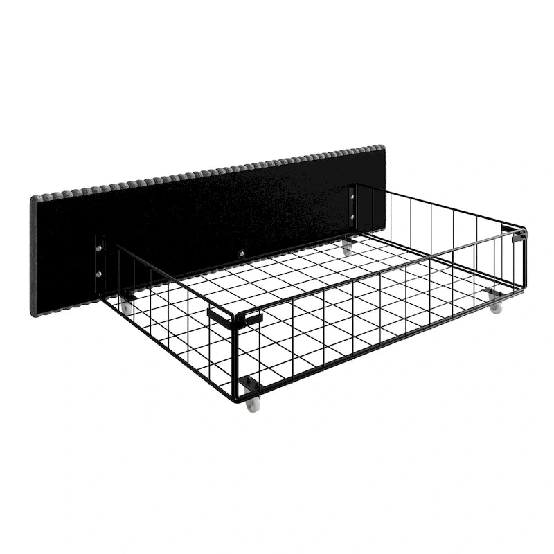 Lit plateforme de rangement entièrement rembourré Rochester