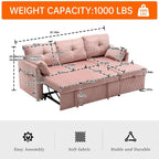 Canapé d'angle réversible en L avec méridienne et rangement, revêtu de velours côtelé/chenille et poche latérale