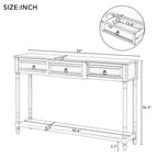 Table console avec tiroirs pour entrée