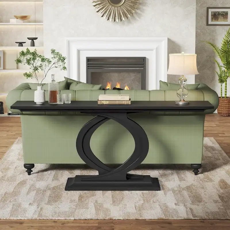 Console de 150 cm pour entrée, table d'appoint pour couloir ou canapé