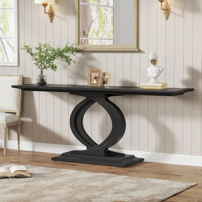 Console de 150 cm pour entrée, table d'appoint pour couloir ou canapé